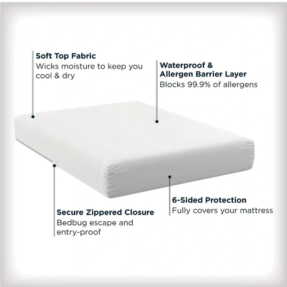 Twin AllerEase Waterproof Maximum Allergy Mattress Protector Cover